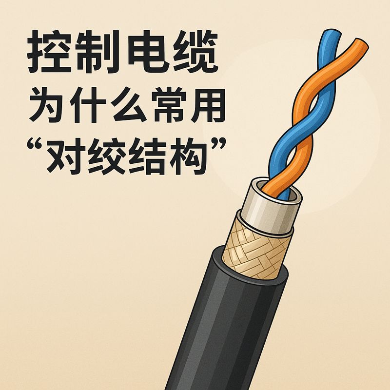 控制电缆为什么常用“对绞结构”？？？？？